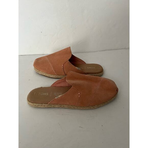 Toms Women's Espadrilles Textile Nova Slipper Mule Slip-On Coral Pink Size 6.5 - Picture 5 of 10